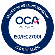 Sello OCA Global ISO/IEC 27001, seguridad de la información
