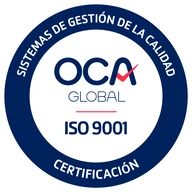 Sello OCA Global ISO 9001, sistemas de gestión de la calidad